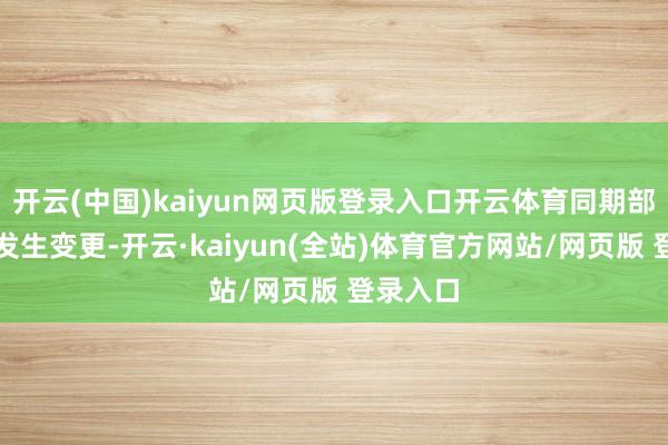 开云(中国)kaiyun网页版登录入口开云体育同期部分高管发生变更-开云·kaiyun(全站)体育官方网站/网页版 登录入口