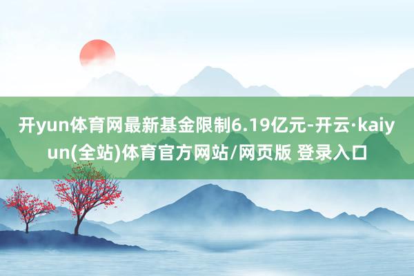开yun体育网最新基金限制6.19亿元-开云·kaiyun(全站)体育官方网站/网页版 登录入口